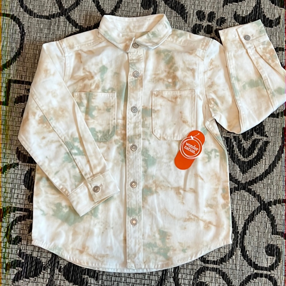 🆕 WONDER NATION | Kids Jean Shirt/ Jacket | 100% Cotton | Multiple Sizes - Picture 2 of 6